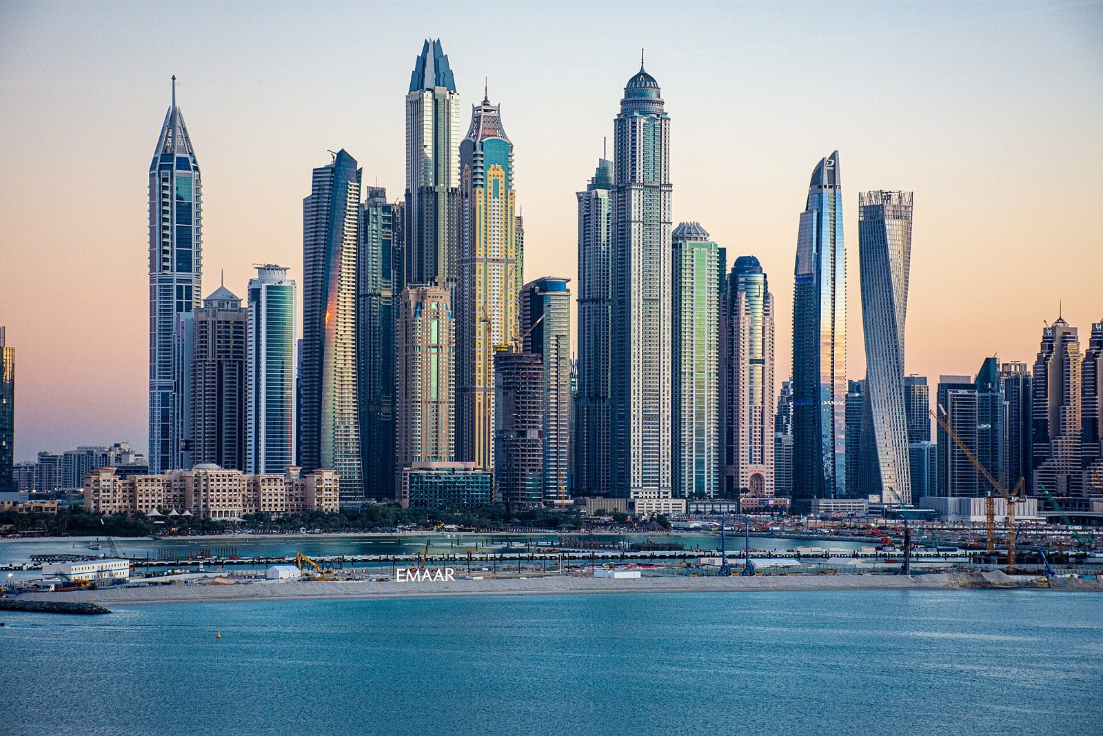 The towers of Dubai Marina