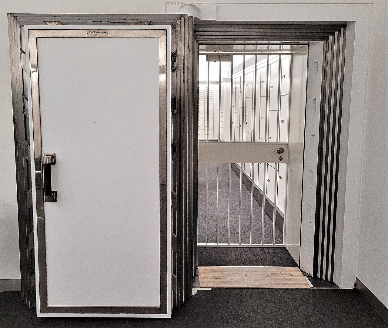 A secure vault door